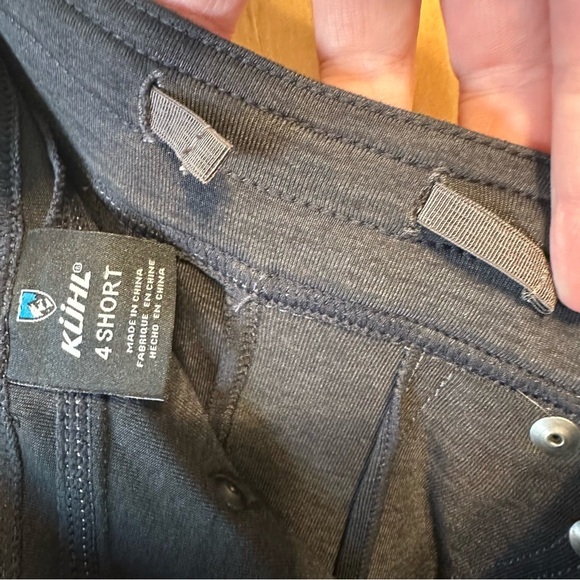 Kuhl Mova Straight Leg Charcoal Gray Heather Knit Stretch Low Rise Pant - Picture 7 of 14